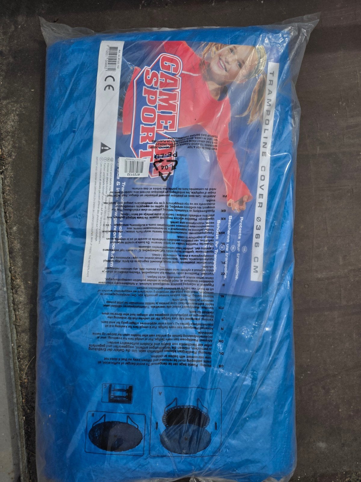 Game On Sport Trampolinehoes 366 cm - Nieuw, Ophalen of Verzenden, Nieuw