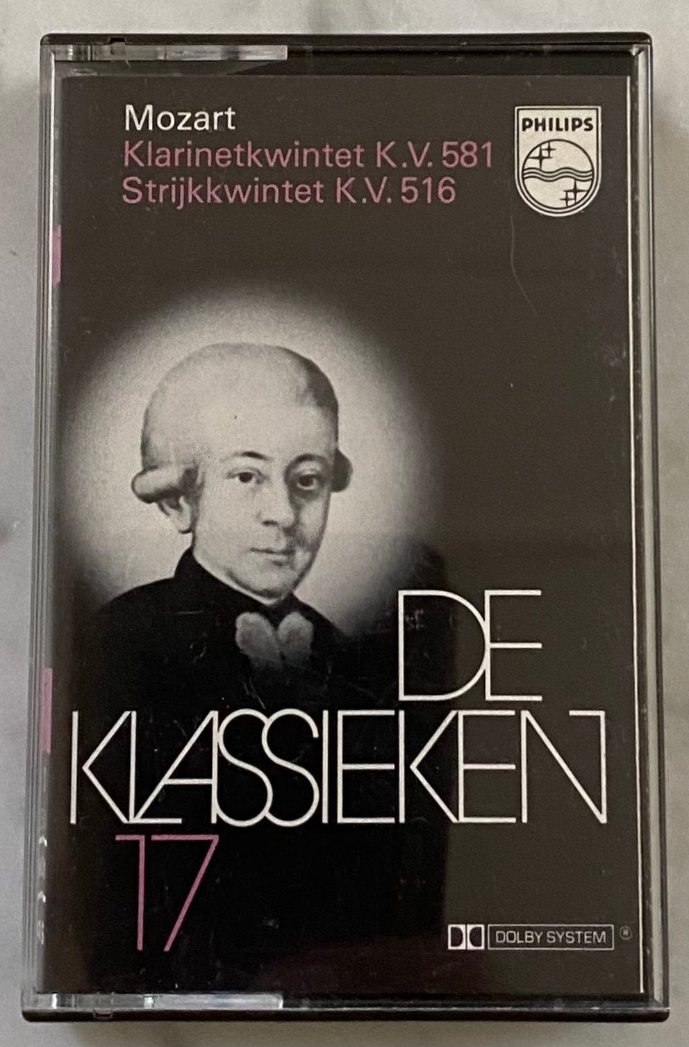 CASSETTE MOZART Klarinetkwintet KV581 + Strijkkwintet KV516, Cd's en Dvd's, Cassettebandjes, Gebruikt, Verzenden, Klassiek, 1 bandje