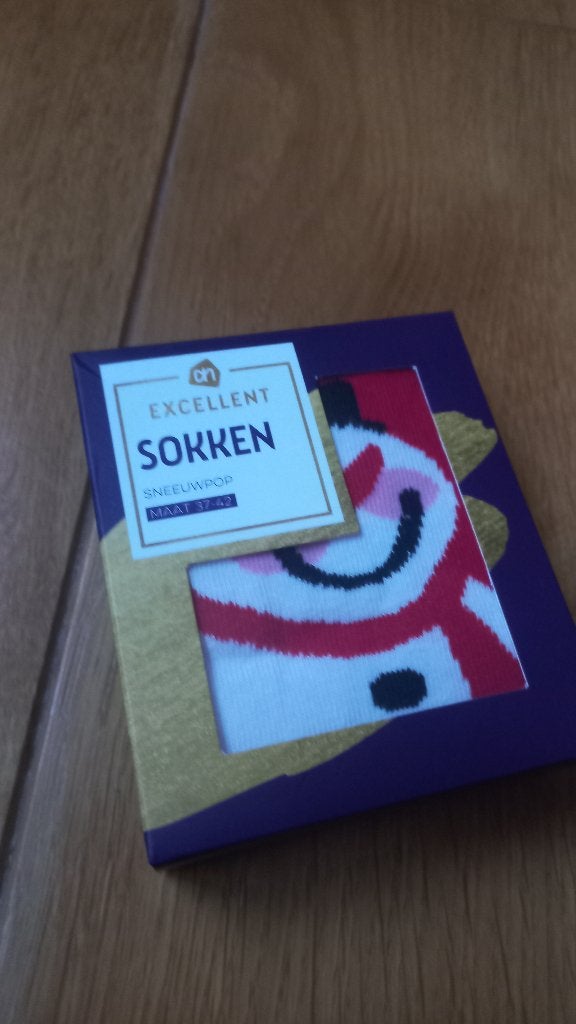 AH kerst sokken sneeuwpop- maat 37-42 / Nieuw, Ophalen of Verzenden, Nieuw