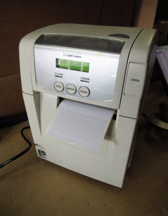 TOSHIBA TEC B-SA4TP Barcode / Label Printer Netwerk USB, Computers en Software, Niet ingevuld, Gebruikt, Printer, Niet ingevuld