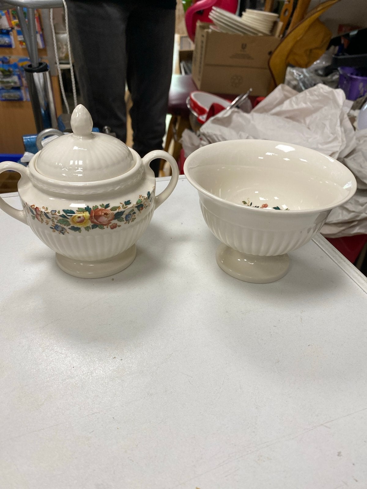 Wedgwood Etruria Barlaston Suikerpot en Kom, Ophalen of Verzenden