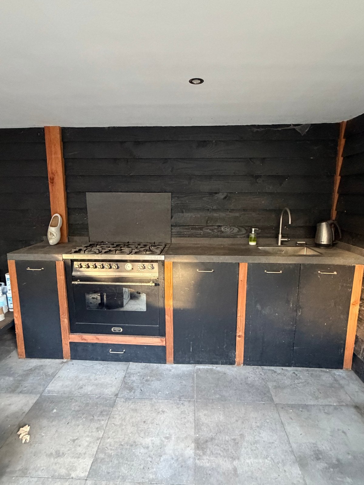Buitenkeuken met gasfornuis en oven, Ophalen, Gebruikt, Gas, Vrijstaand