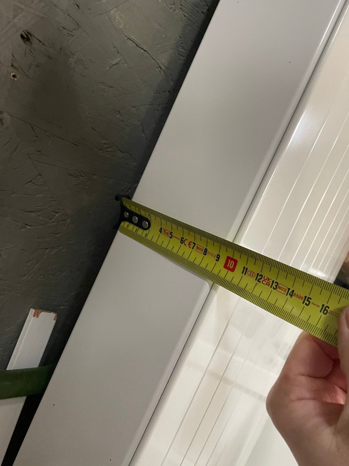 Staande radiator - Wit, 220x50 cm, Ophalen, Gebruikt, Radiator, Minder dan 60 cm