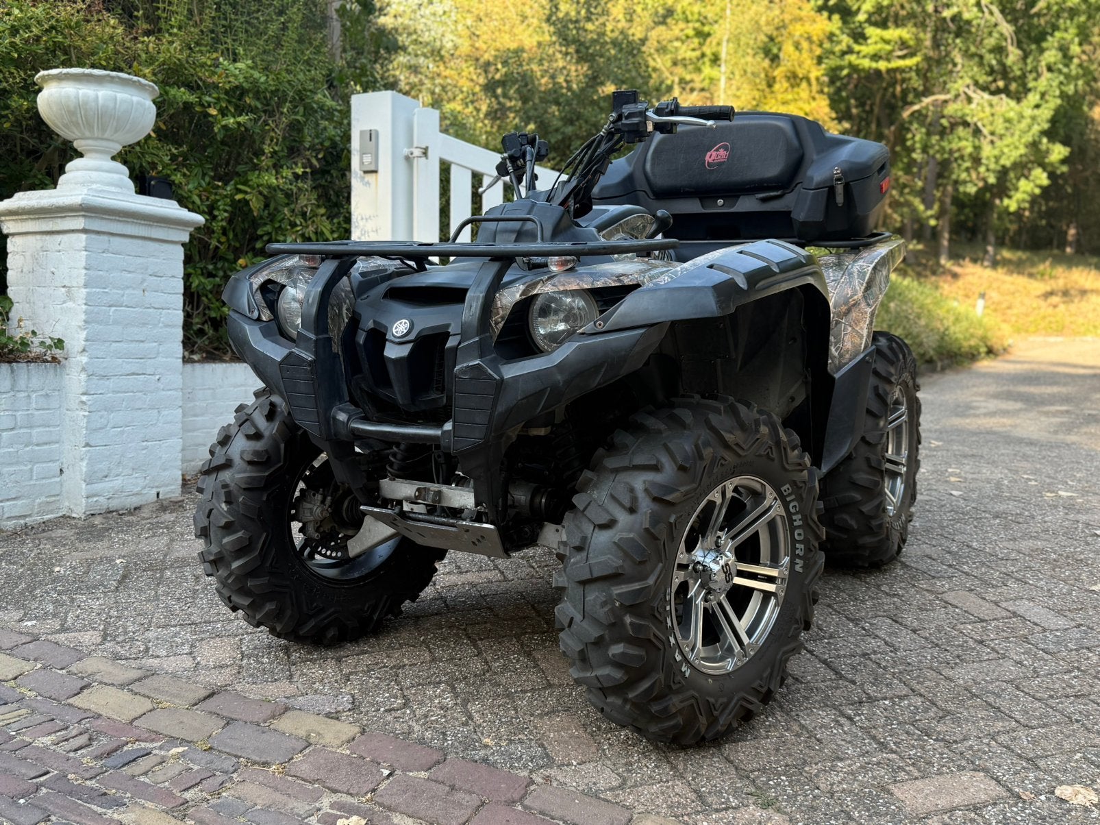 Yamaha Grizzly 700 4x4 L7e auto kenteken Nw banden en velgen, Motoren, Quads en Trikes, 700 cc