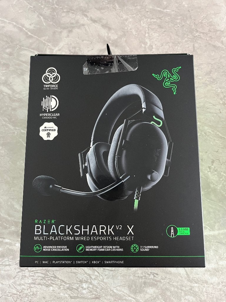 RAZER Blackshark V2 X, Computers en Software, Headsets, Ophalen of Verzenden, Zo goed als nieuw, Razer, Over-ear