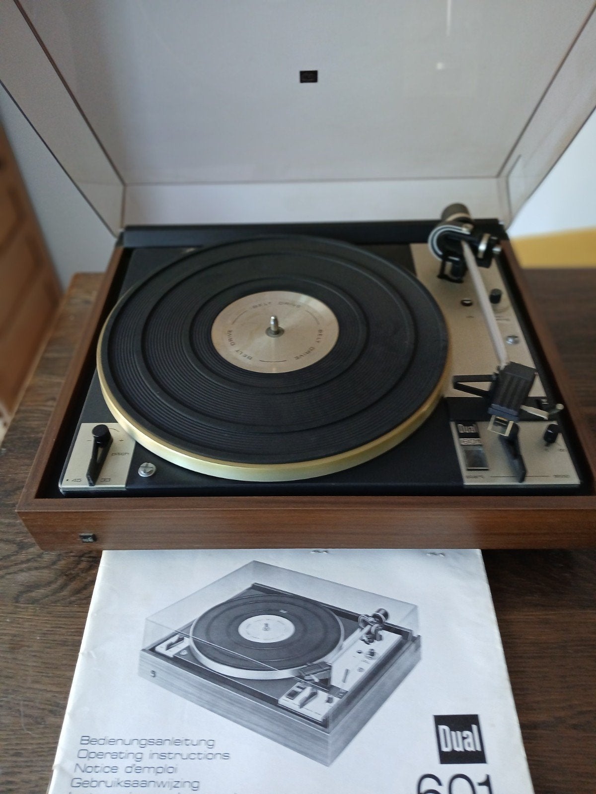 Hele mooie Dual 601 draaitafel met Ortofon M20E element, Audio, Tv en Foto, Platenspelers, Automatisch, Ophalen of Verzenden, Zo goed als nieuw