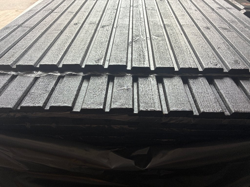 Zwarte Rabatplanken Channelsiding 18x130mm| Schutting & Wand, Ophalen, Planken, Nieuw, Hardhout