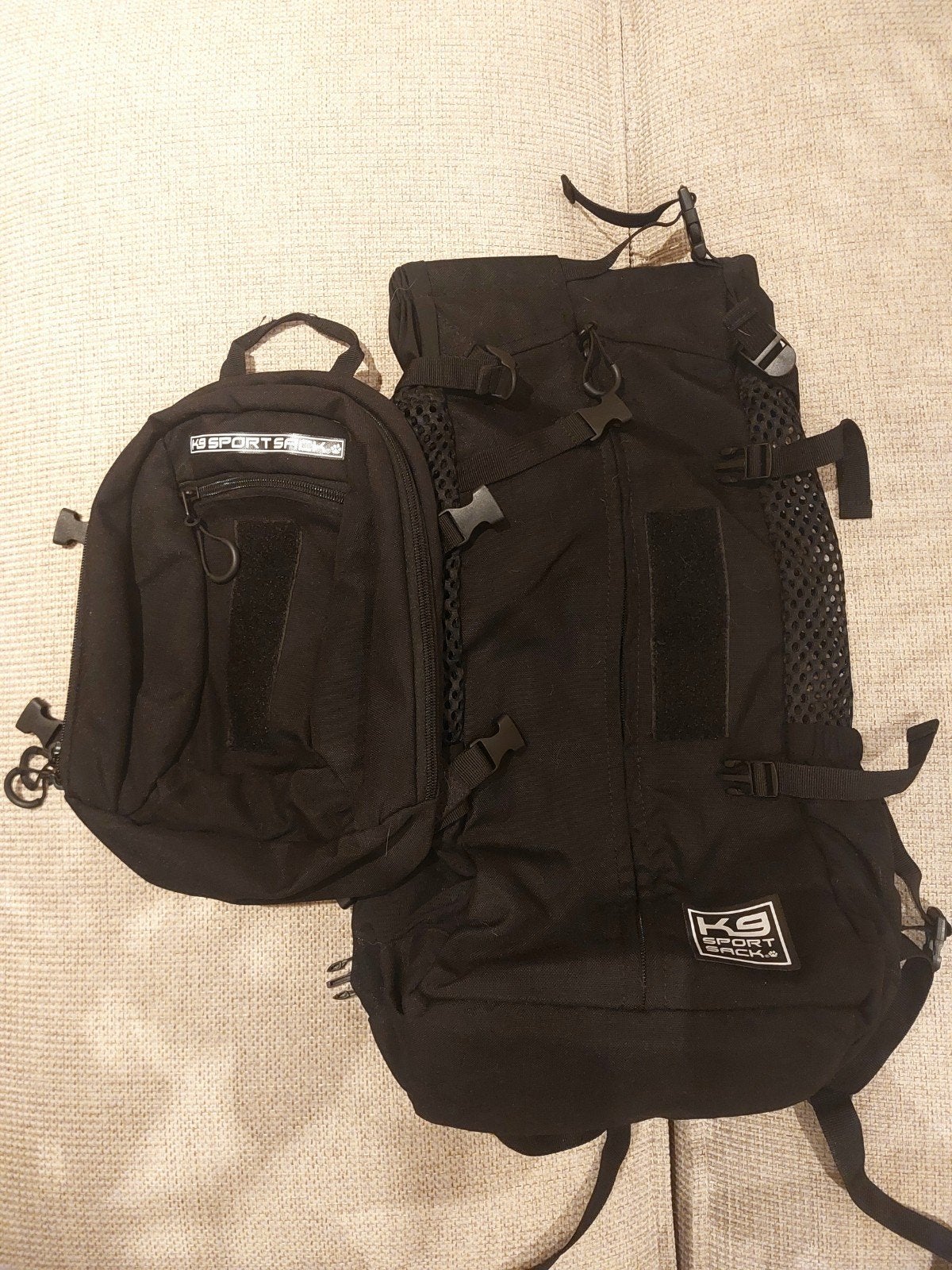 K9 sport sack plus 2 zwart maat L, Julius-K9, Ophalen of Verzenden, Zo goed als nieuw, Draagtas/-zak