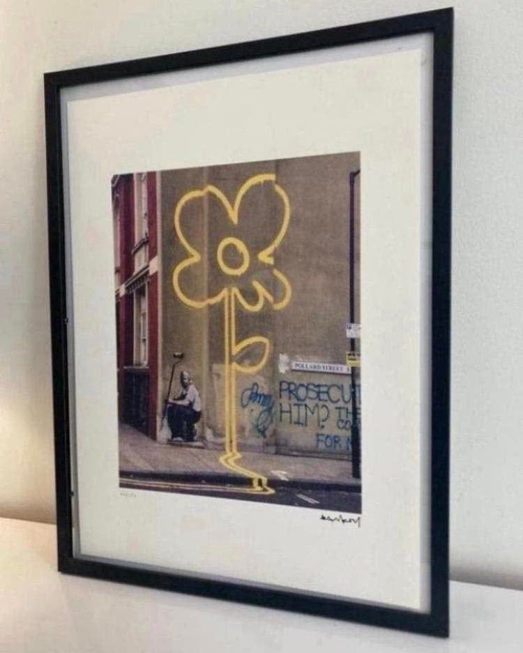 BANKSY : lithografie met certificaat, Ophalen of Verzenden