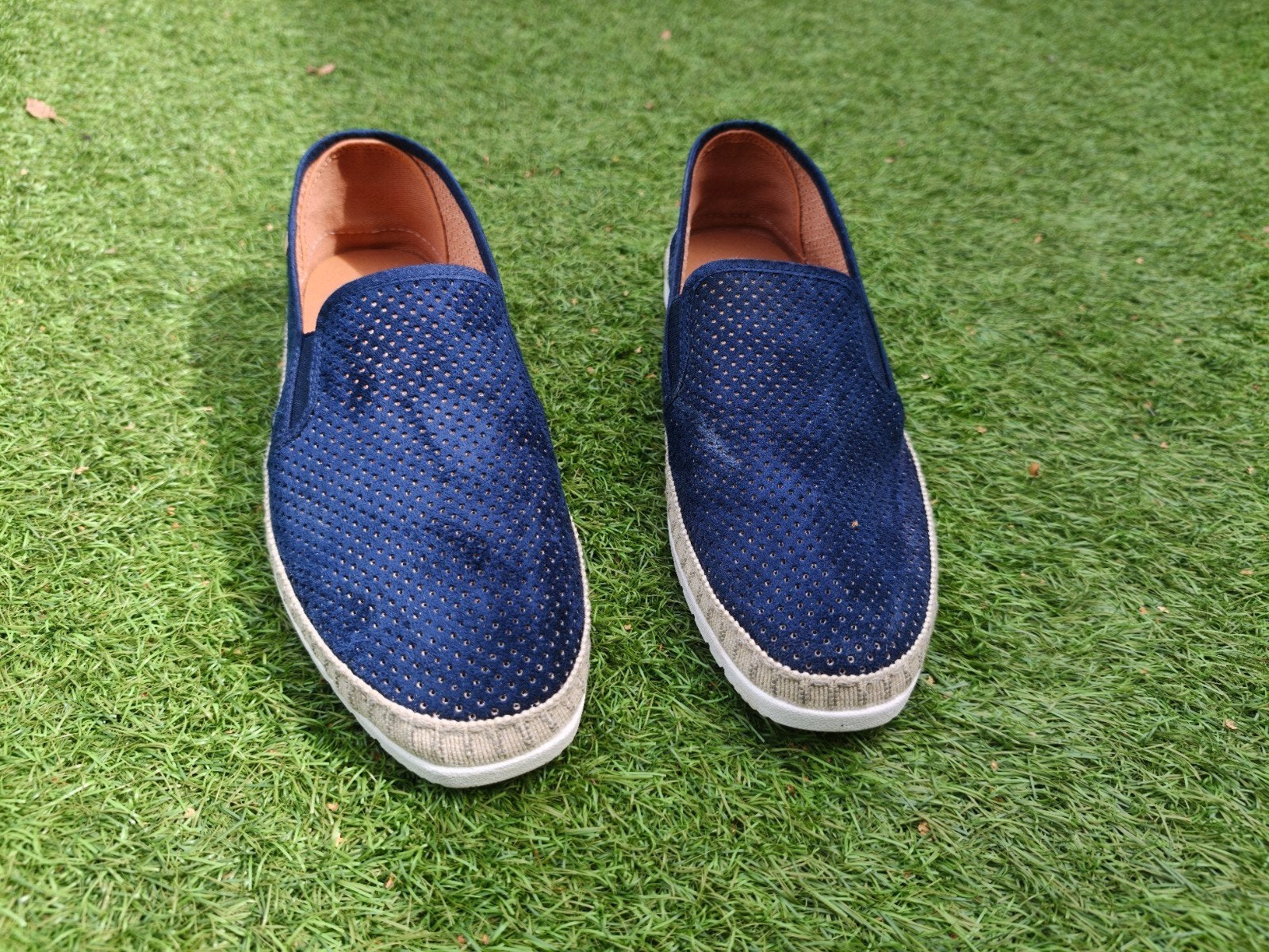 Verbenas heren instappers maat 43 – donkerblauw suède, Loafers, Blauw, Ophalen of Verzenden, Verbenas