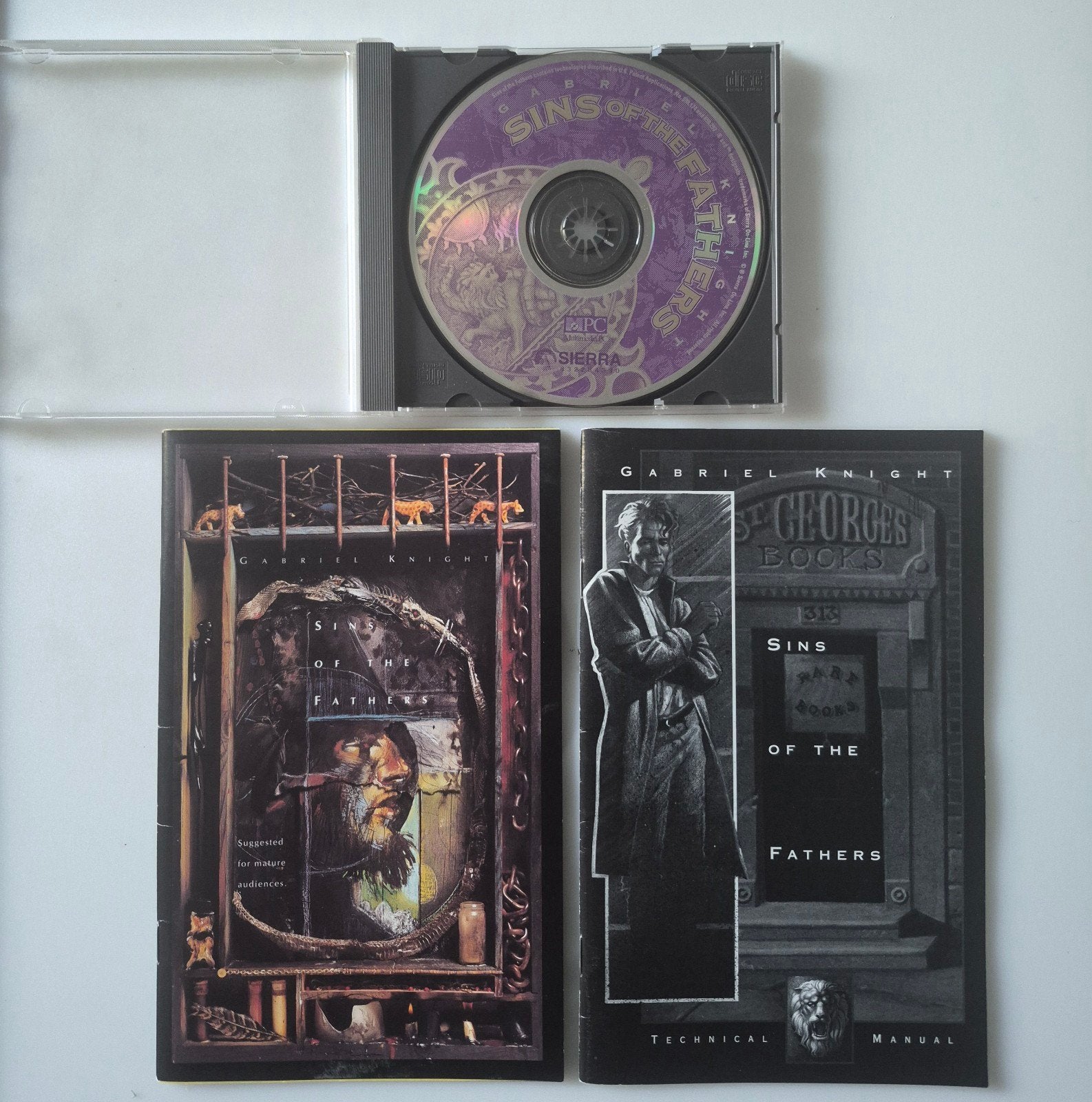 Gabriel Knight: Sins of the Fathers PC CD-ROM (Vintage), Avontuur en Actie, 1 speler, Ophalen of Verzenden, Zo goed als nieuw