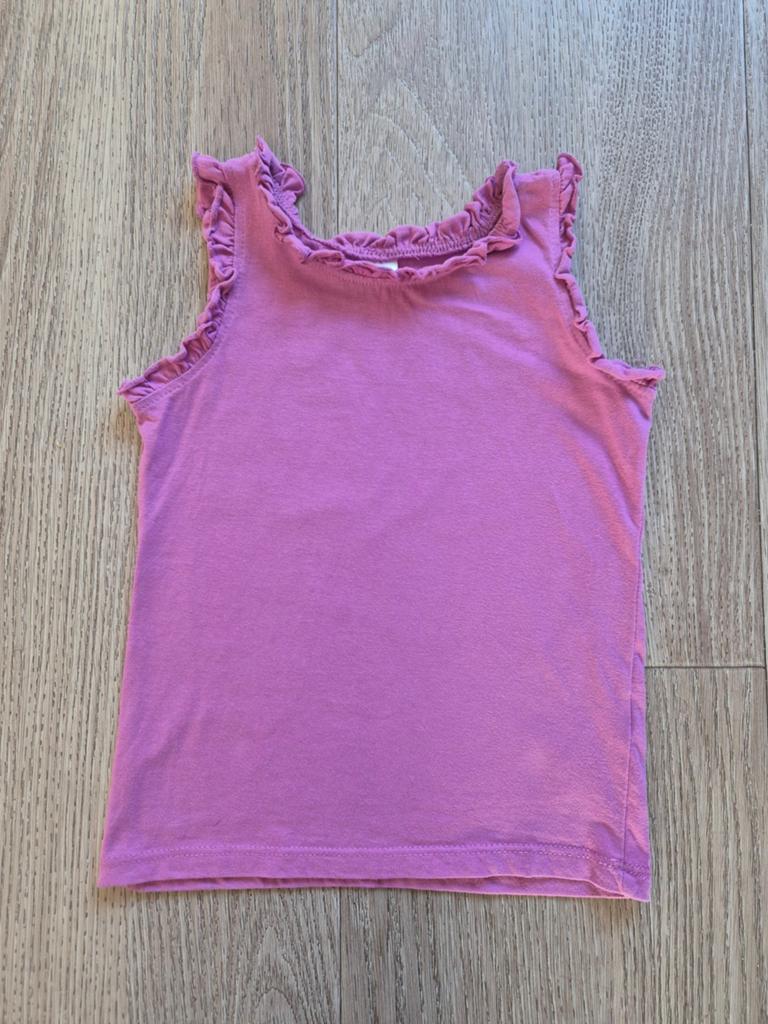 Top singlet shirt hemd paars mt 110/116 zgan, Kinderen en Baby's, Kinderkleding | Maat 110, Ophalen of Verzenden, Zo goed als nieuw