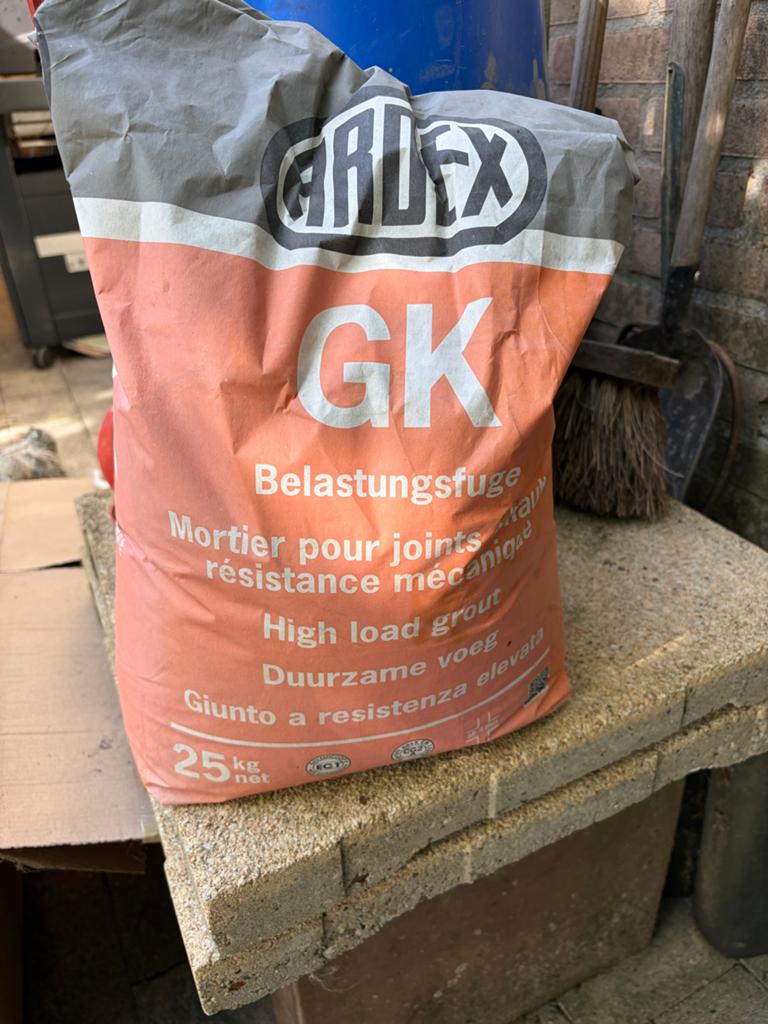 Ardex GK Duurzame Voegmortel - 25 kg (Gebruikt), Doe-het-zelf en Verbouw, Ophalen, Gebruikt