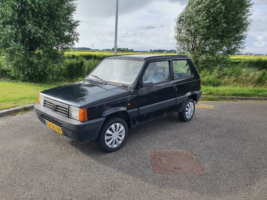 Fiat Panda 0.9 2000 Zwart, Auto's, Voorwielaandrijving, 15 km/l, 899 cc, Zwart
