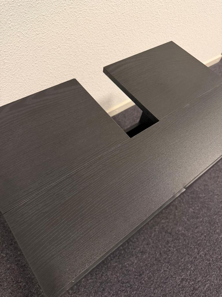 Zwarte wastafelonderkast met twee deuren, Ophalen, Gebruikt, 50 tot 100 cm, Minder dan 100 cm
