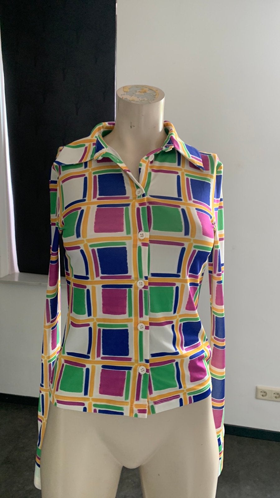 Stieglitz Navelin Top - Kleurrijke Blouse, Ophalen of Verzenden, Zo goed als nieuw, Maat 34 (XS) of kleiner, Meerkleurig