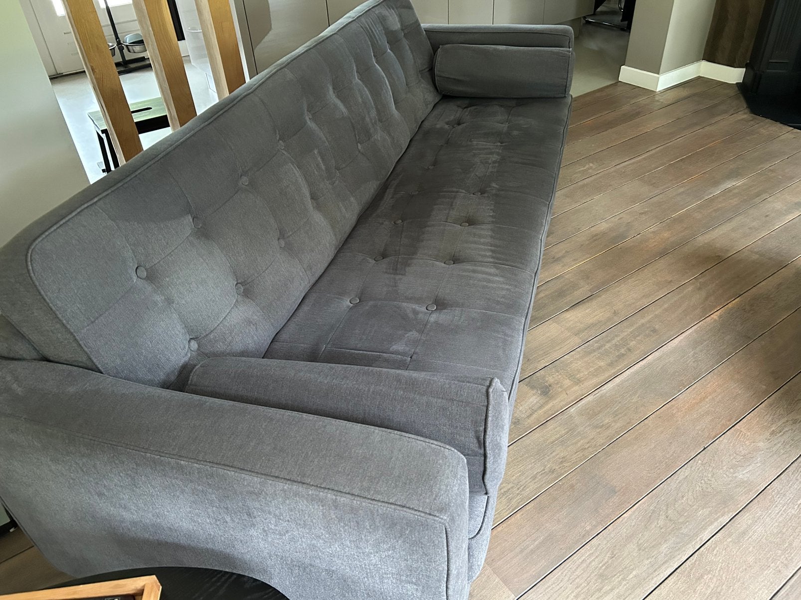 Nette bank 3,5 zits, Ophalen, Gebruikt, 75 tot 100 cm, 200 tot 250 cm