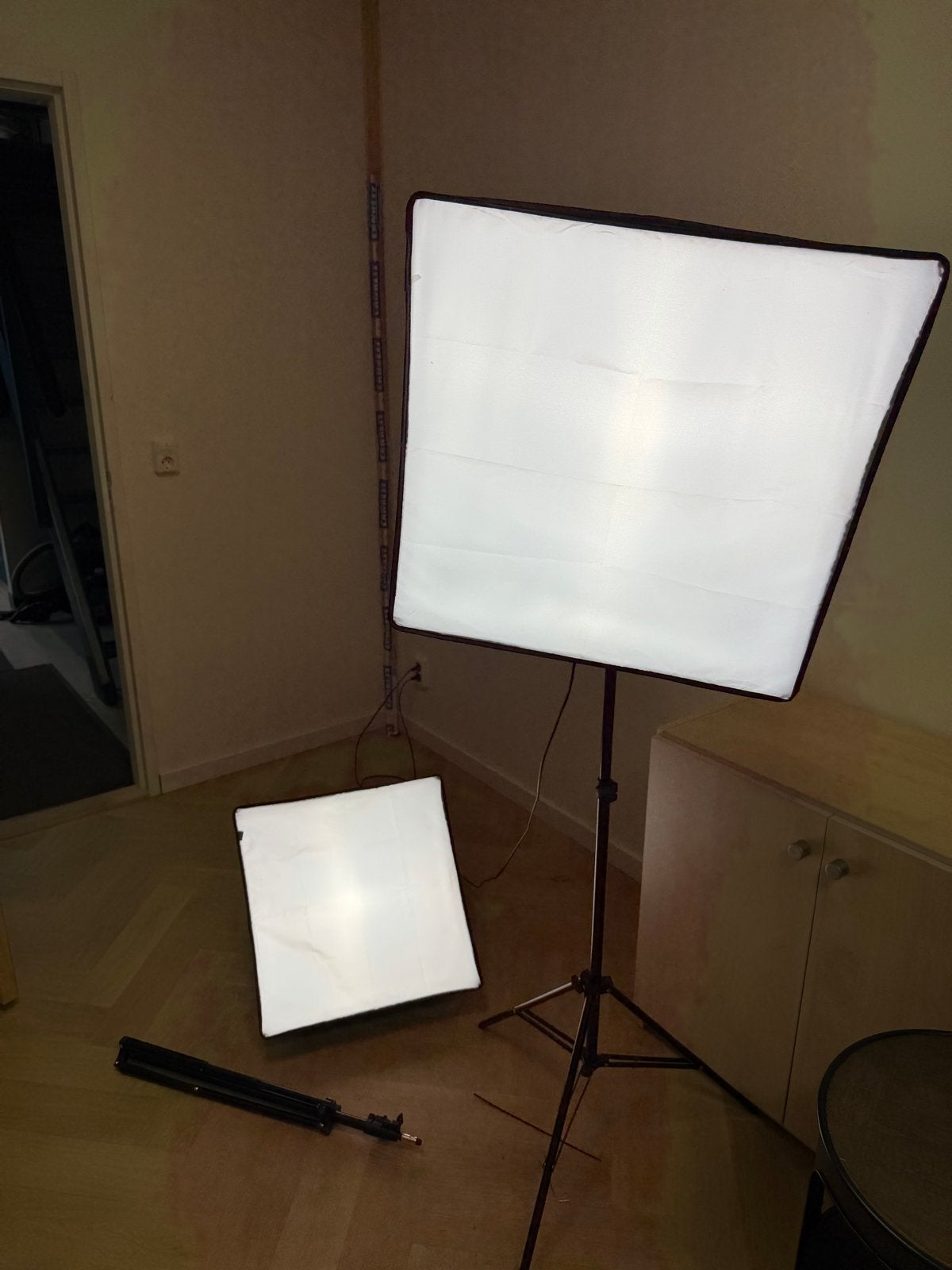 Fotostudio Softbox Set met Statief en Lampen, Audio, Tv en Foto, Fotografie | Fotostudio en Toebehoren, Ophalen, Complete fotostudio