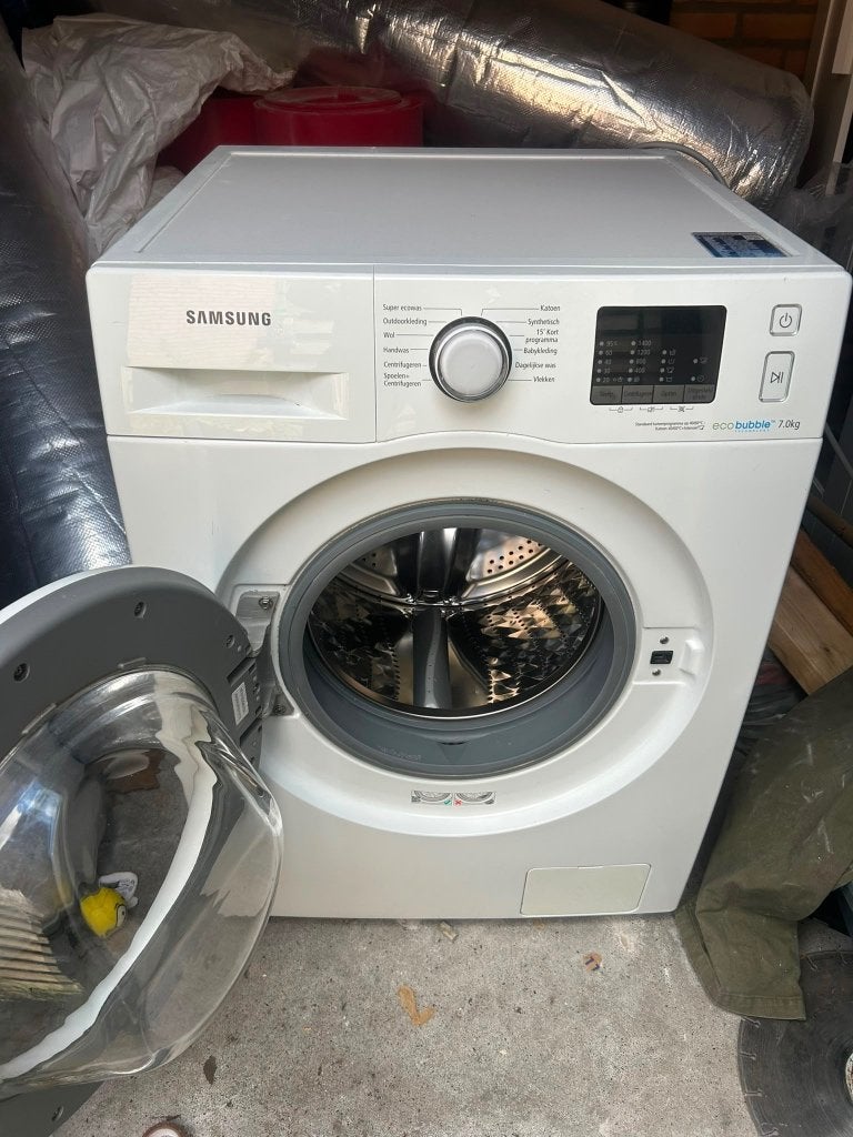 Mooi Samsung wasmachine, Ophalen, Handwasprogramma, Zo goed als nieuw, Voorlader