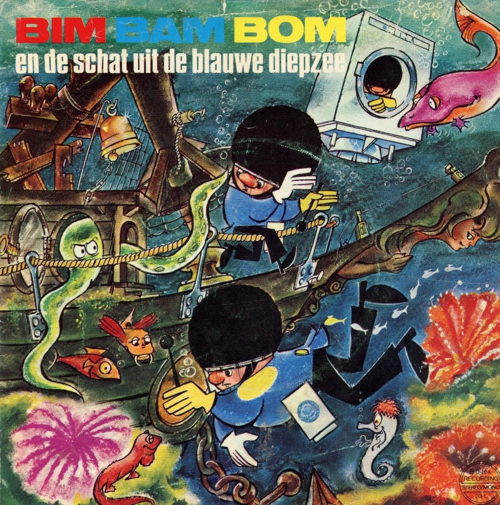 S Bio-Tex - Bim, Bam, Bom en de schat uit de diepzee, Gebruikt, Verzenden, 1970 - 1979, Inclusief binnenhoes