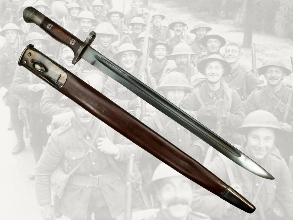 Bajonet,Zwaardbajonet,Engeland,GB,1907, Verzenden, Landmacht, Engeland, Mes of Dolk