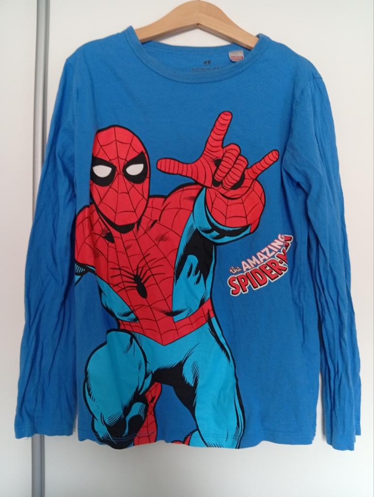 Spiderman longsleeve 134 140, Ophalen of Verzenden, Zo goed als nieuw, Jongen, Shirt of Longsleeve
