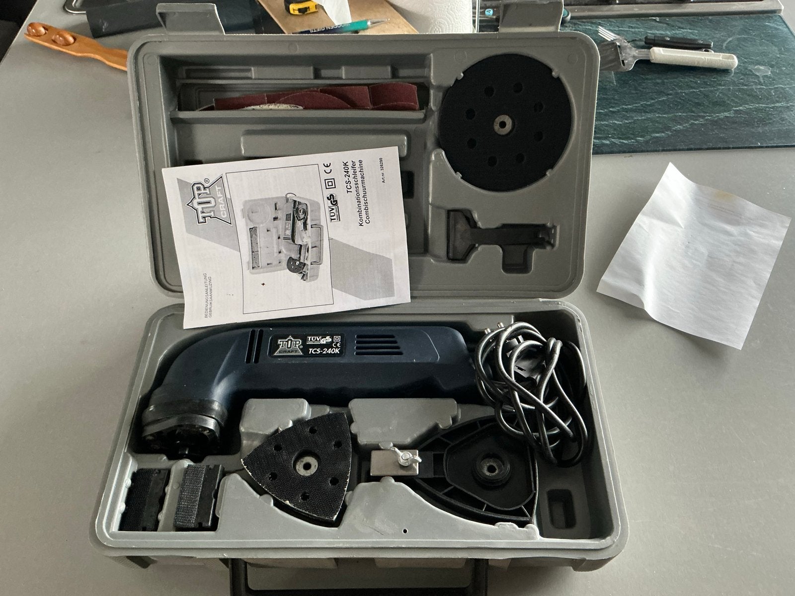 TOP CRAFT TCS-240K Combischuurmachine - Zo goed als nieuw, Ophalen, Zo goed als nieuw, Minder dan 600 watt, Overige typen