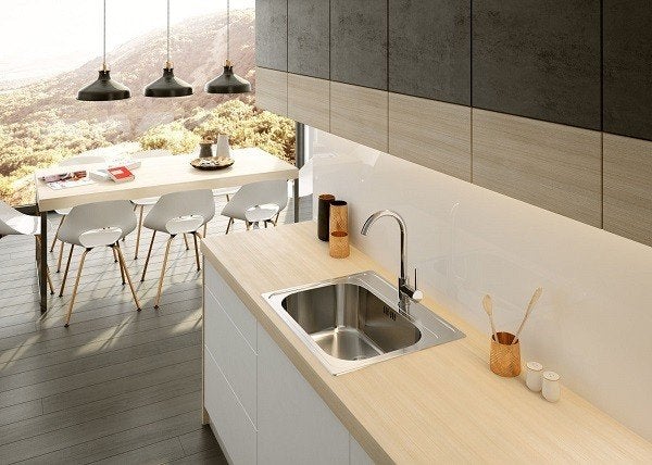Moderne goedkope keukenkraan, mengkraan,Deante Aster ,chroom