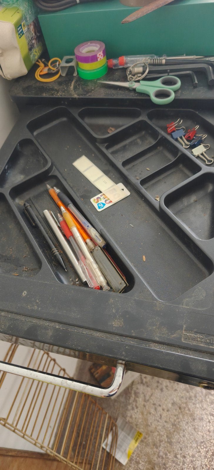 Werndl metalen ladeblok, extra diep, 3 laden, zwart, Ophalen, Kunststof, Gebruikt, 3 of 4 laden