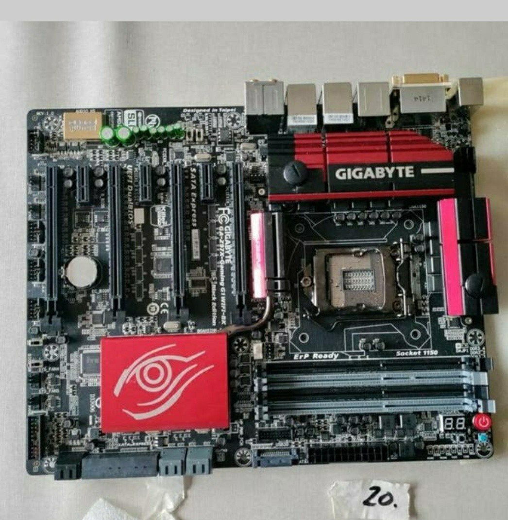 Moederbord,GA-97X-Gaming,WiFi-BK,GigaBite,beschadigd!!,20, Ophalen of Verzenden, Niet werkend, LGA 1150