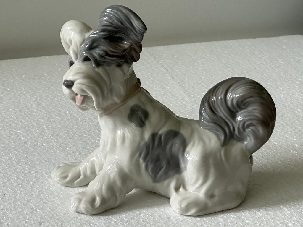 Lladro porseleinen Terriër Hond beeld, Ophalen of Verzenden