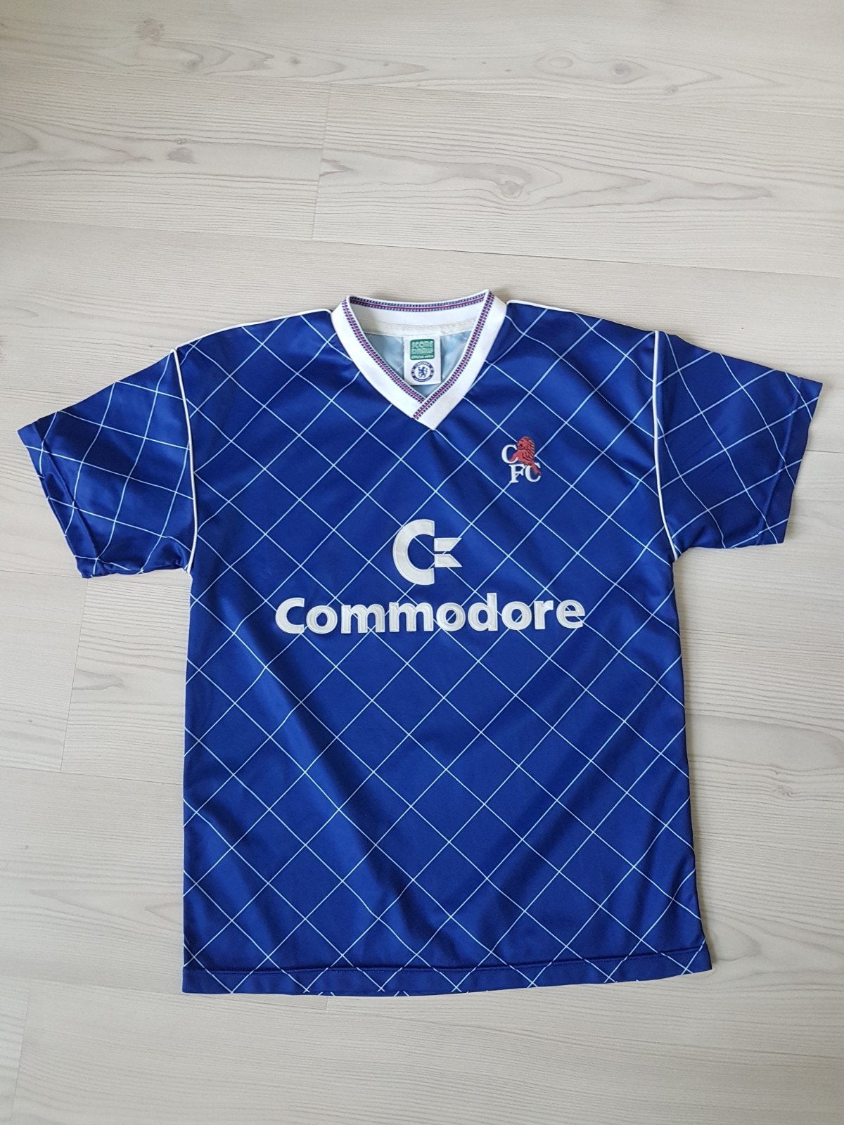 Chelsea Score Draw retroshirt size medium, Ophalen of Verzenden, Zo goed als nieuw, Shirt