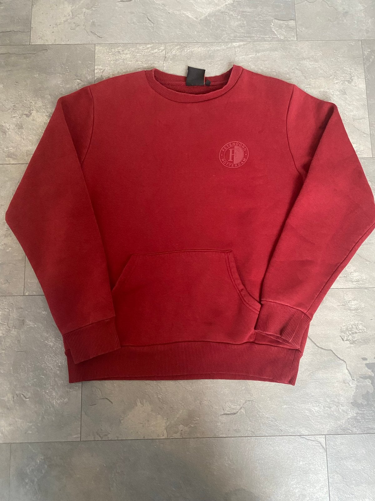 Feyenoord trui rood - Maat L, Ophalen, Zo goed als nieuw, Maat 42/44 (L), Rood