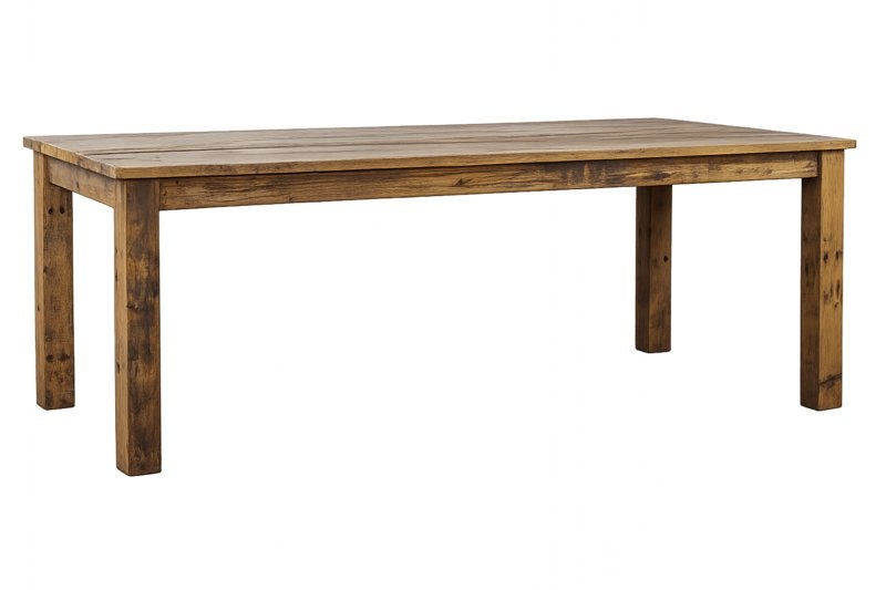 eetkamertafel rechthoek 240 cm oud hout tijdelijk aanbieding