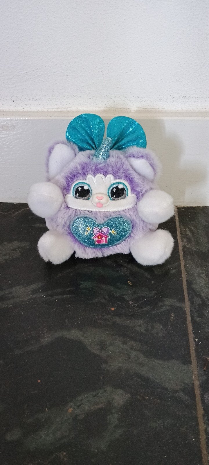 Schattige kleine eenhoorn knuffel, Paars, Overige typen, Ophalen of Verzenden, Wasbaar
