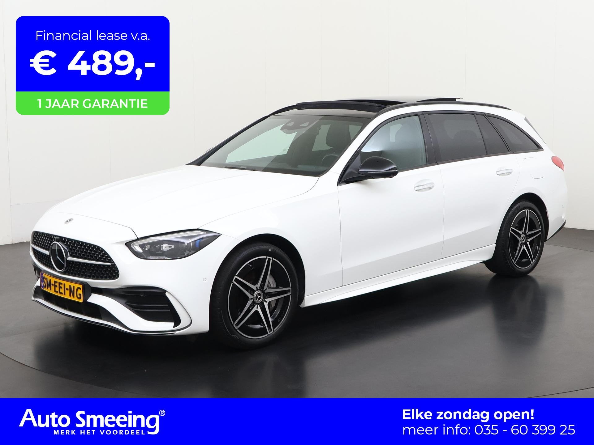 Mercedes-Benz C-klasse Estate 300e AMG Night | Panoramadak |, Auto's, Automaat, Achterwielaandrijving, 4 cilinders, 167 km/l