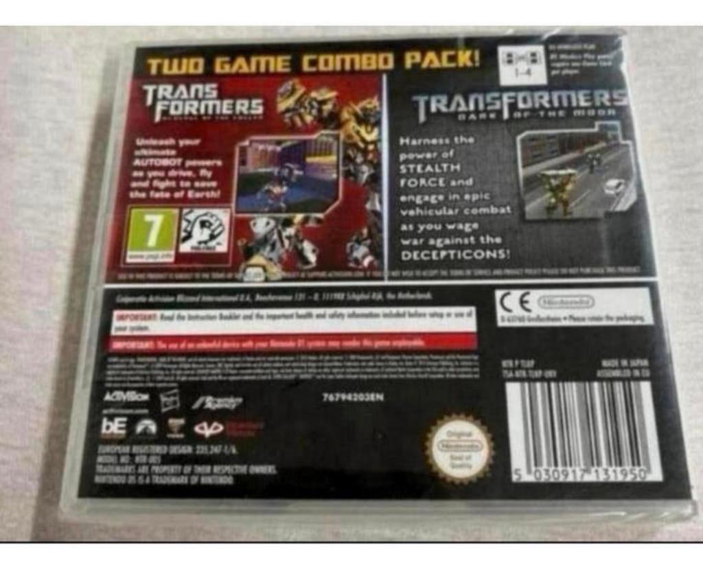 Nintendo DS TRANSFORMERS Ultimate Autobots Edition COMBO pak, Spelcomputers en Games, Games | Nintendo DS, Avontuur en Actie, 1 speler