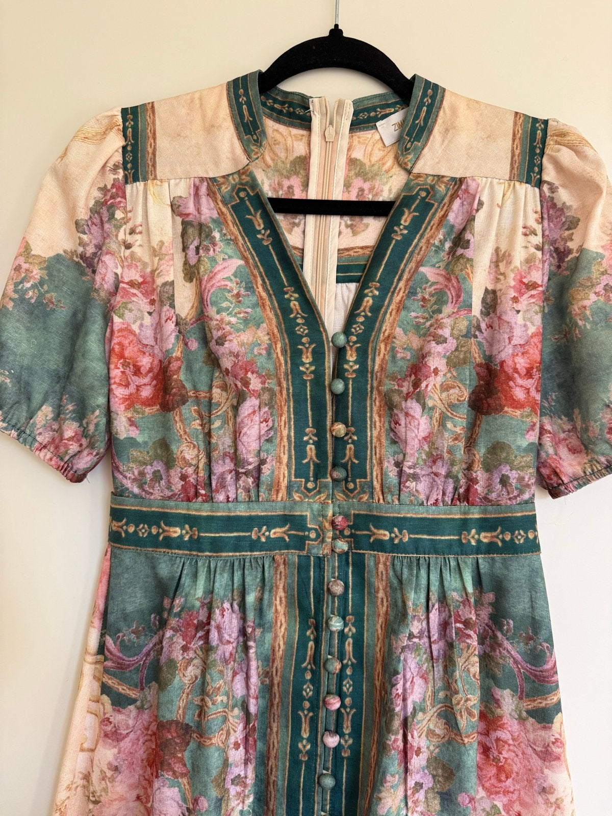 Zimmermann Jurk - Elegant Bloemenpatroon, Kleding | Dames, Jurken, Meerkleurig, Ophalen of Verzenden, Zo goed als nieuw, Knielengte