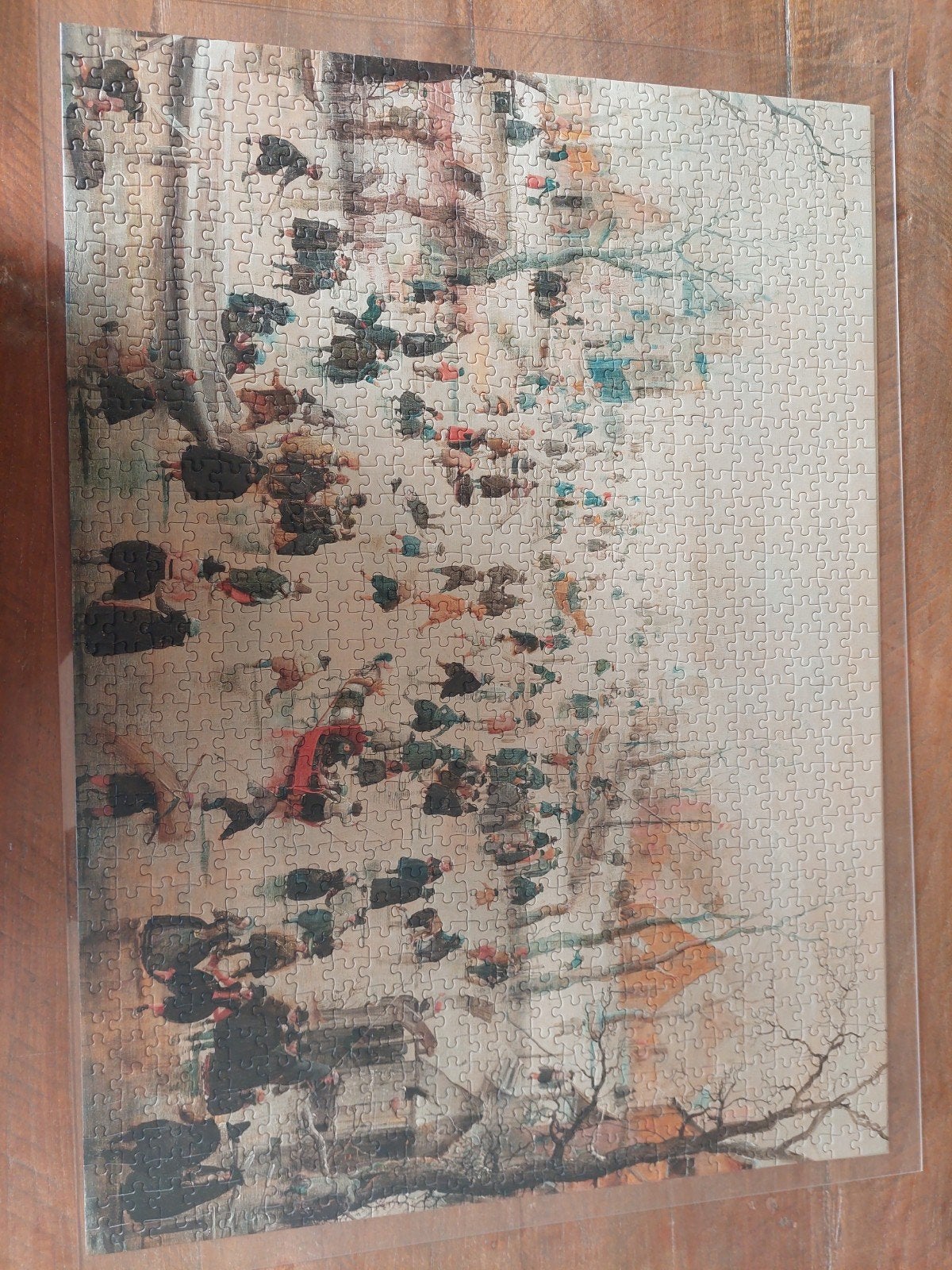 Legpuzzel Avercamp Schaatsen - Rijksmuseum 1000 stukjes, Ophalen of Verzenden, Meer dan 50 stukjes, Zo goed als nieuw, 6 jaar of ouder