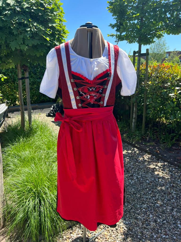 Dirndl 3-delig maat 48 in perfecte staat, Ophalen of Verzenden, Zo goed als nieuw, Maat 46/48 (XL) of groter, Overige thema's