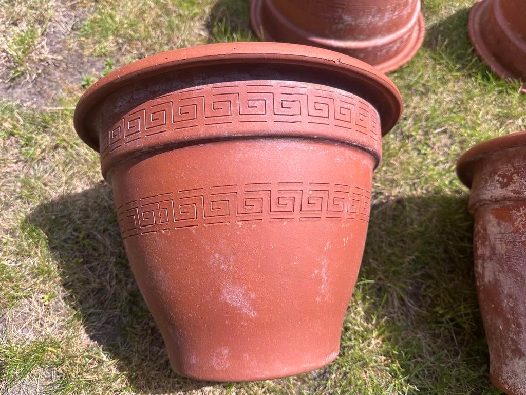 Terracotta Bloempotten voor Tuin en Balkon, Tuin en Terras, Ophalen, Zo goed als nieuw