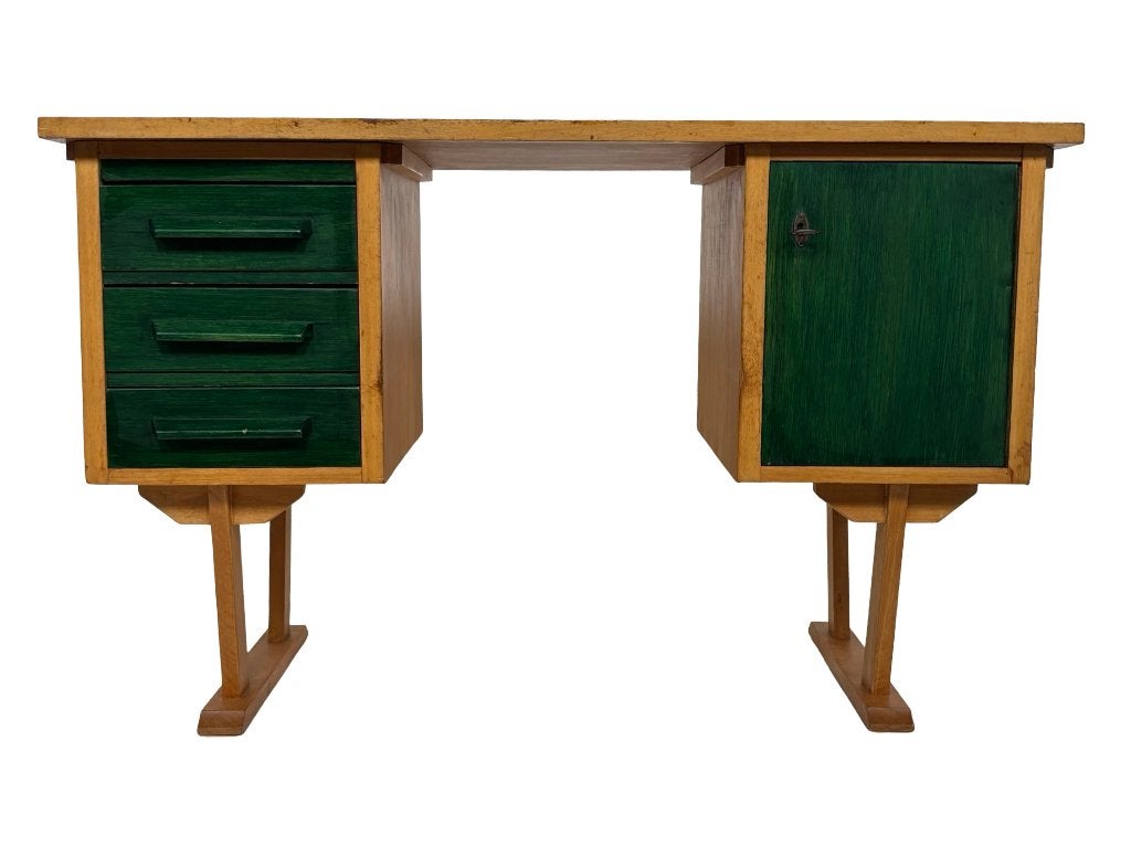 Vintage Bureau Jaren 60 Compacte Werkplek Design, Ophalen, Vintage bureau, Vintage bureau, Vintage bureau