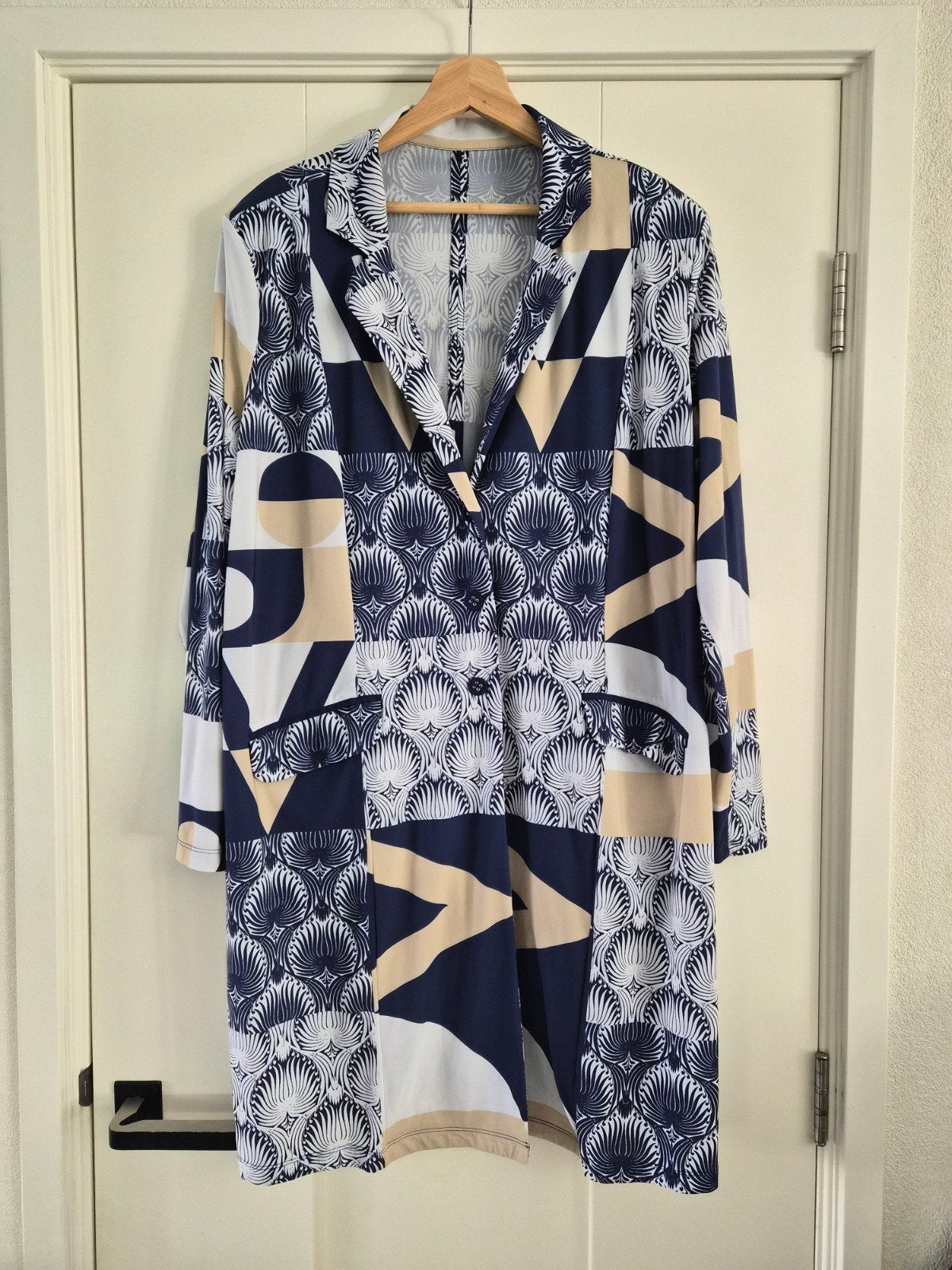 Plus basics jasje/colbert Graphic Tile maat 50, Meerkleurig, Ophalen of Verzenden, Zo goed als nieuw, Plusbasics