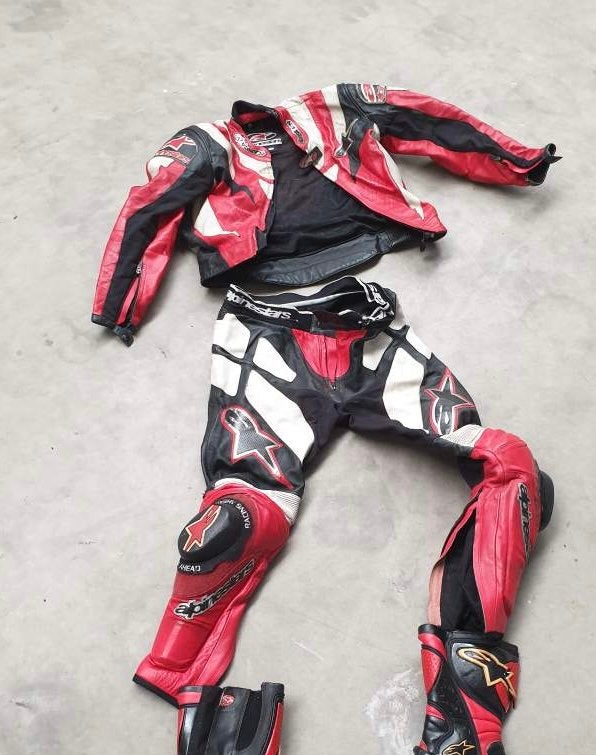 Alpinestars set / combi motor jas en broek, Motoren, Ophalen, Tweedehands, Heren, Combipak