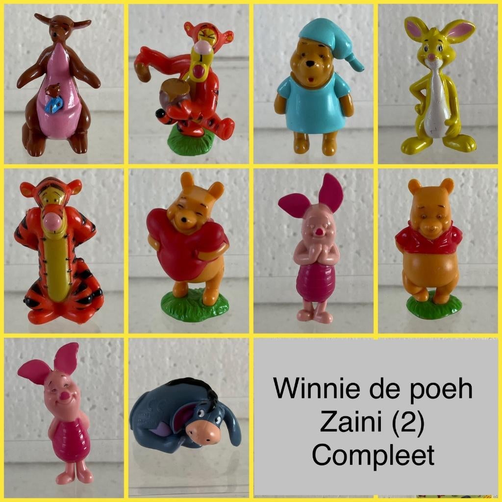 Disney winnie de poeh zaini mini figuurtjes 2, Ophalen of Verzenden, Winnie de Poeh of vrienden, Zo goed als nieuw, Beeldje of Figuurtje