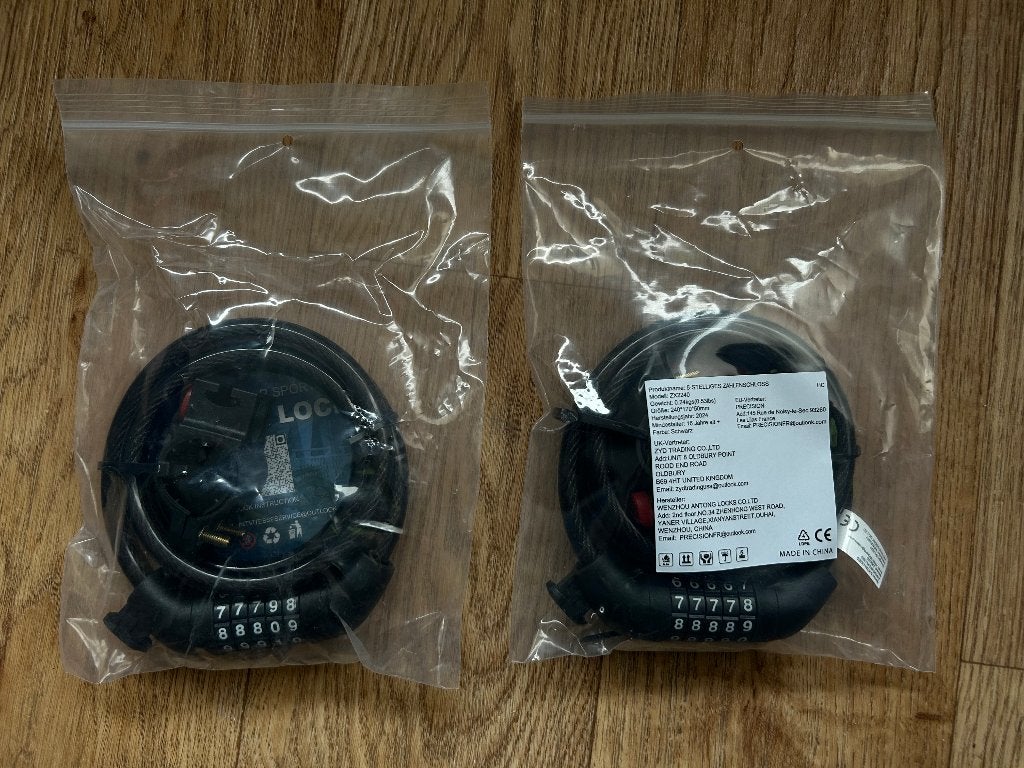 Fietsslot / Cijferslot met 5-cijferige code (Nieuw), Ophalen of Verzenden, Nieuw, Combinatieslot