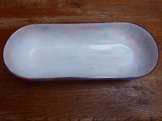 Strak vormgegeven opaline schaaltje, Ophalen of Verzenden