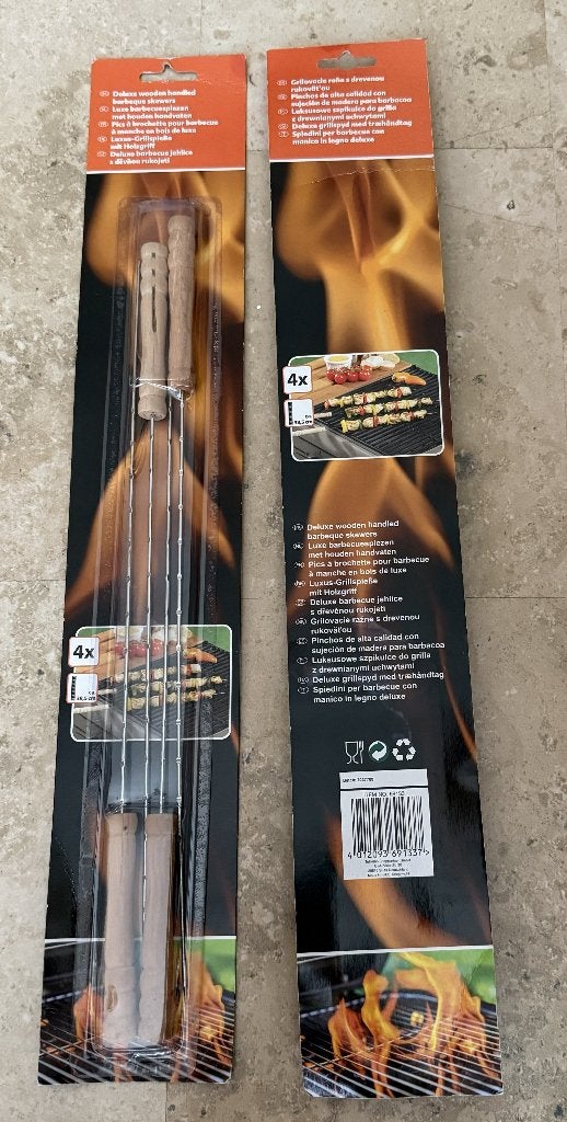 8x Luxe barbeque / BBQ spiezen NIEUW, Ophalen of Verzenden, Nieuw