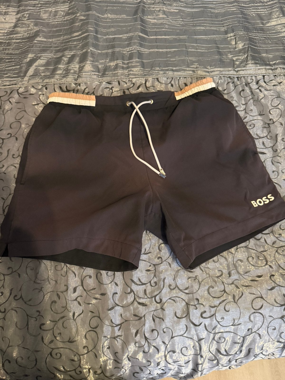 Boss zwemshort L, Kleding | Heren, Badmode en Zwemkleding, Ophalen of Verzenden, Maat 52/54 (L), Bruin, Zwemshort