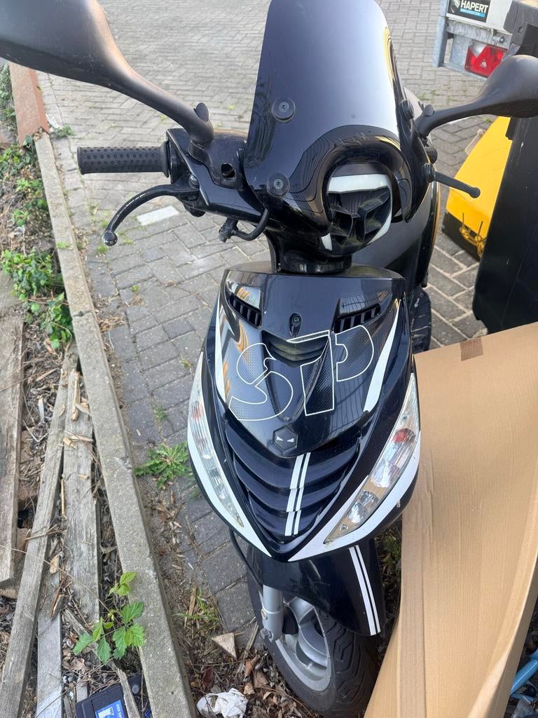 Piaggio Zip Scooter - Zwart, Gebruikt, Ophalen of Verzenden, Gebruikt, Benzine, Piaggio